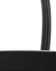 Drummed Calfskin Mini Luggage Black