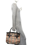 Haymarket Check Medium Golderton Tote Chocolate