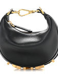 Vitello Grace Matte Nano FNDIgraphy Hobo Charm Black