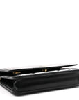 Lambskin Quilted Wallet On Chain WOC Black