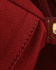 Canvas Small Deauville Tote Red