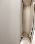 Ultra Matte Grained Calfskin 30 Montaigne Flap Bag White