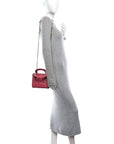 Lambskin Cannage Mini Lady D1OR Pink
