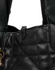Calfskin Macrocannage Medium Toujours Black
