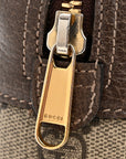 GG Supreme Monogram Web Small Ophidia Shoulder Bag Brown