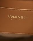 Suede Shearling Quilted Medium CHNL 25 Handbag Beige Natural