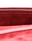 Lambskin Cannage D1ORaddict Wallet On Chain Clutch Fuchsia