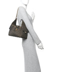 Canvas Quilted Small CHNL 25 Handbag Khaki