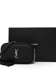 Grain De Poudre Matelasse Monogram Mini Lou Camera Bag Black