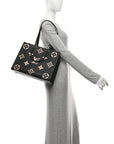 Empreinte Monogram Giant Onthego MM Black Beige