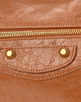 Agneau Arena Gold Hardware Medium Le City Camel