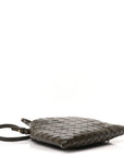 Calfskin Intrecciato Mini Hop Khaki