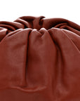 Smooth Butter Calf The Pouch Oversized Clutch Bordeaux