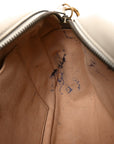 Calfskin Matelasse Small GG Marmont Chain Shoulder Bag White