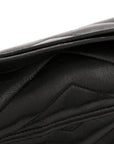 Grain de Poudre Calfskin Y Quilted Monogram Medium Loulou Chain Satchel Black
