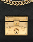 GCCIssima Small Padlock Shoulder Bag Black