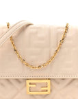 Nappa Matisse FF Embossed Wallet On Chain Baguette Camelia