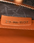 Lambskin Cannage Small Lucky Badges My Lady D1OR Orange