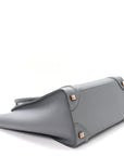 Baby Drummed Calfskin Micro Luggage Kohl