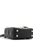 Lambskin Cannage Micro Lady D1OR Black