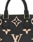 Empreinte Monogram Giant Speedy Bandouliere 25 Black Beige