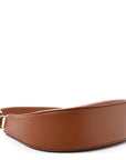 Smooth Calfskin Medium Strap Ava Triomphe Shoulder Bag Tan