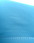 Strass Suede Hourglass Top Handle Bag XS Light Blue