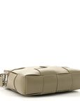 Lambskin Maxi Intrecciato Cassette Camera Bag Travertine