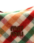 Tartan Matelasse Plaid Hand Bag Rosso Verde