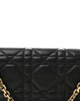 Lambskin Cannage Lady D1OR Pouch Black
