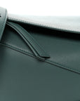 Calfskin Small Puzzle Edge Bag Bottle Green