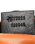 Nubuck Medium New Jackie Shoulder Bag Black Orange