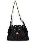 Caviar Quilted Small CHNL 25 Handbag Black