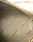 Lambskin Maxi Intrecciato Small Cassette Camera Bag Travertine