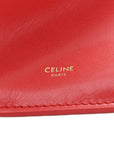 Glossy Calfskin Flat Luggage Shoulder Bag Ultra Red