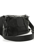 Paper Calfskin Maxi Intreccio Medium Arco Camera Bag Camping