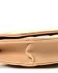Caviar Quilted Wallet on Chain WOC Beige