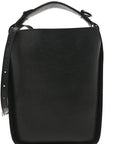 Calfskin Logo XS Tool 2.0 North-South Tote Black
