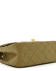 Aged Calfskin Quilted 2.55 Reissue 224 Flap Khaki
