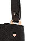 Grainy Calfskin House Check Medium Maidstone Black