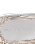 Mesh Lambskin Sporty Web Stretch Ankle Tie Espadrilles 37 Optic White