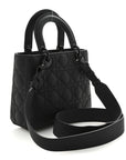 Ultra Matte Calfskin Cannage Small My ABCD1OR Lady D1OR Black