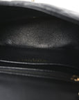 Lambskin Quilted Mini Square Flap Black