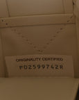 Patent Maxi Intrecciato Cassette Crossbody Bag White