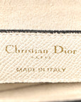Grained Calfskin Mini Saddle Bag White
