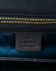 Suede Patent Web Medium Ophidia Chain Shoulder Bag New Shamarock Black
