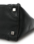 Drummed Calfskin Micro Luggage Black