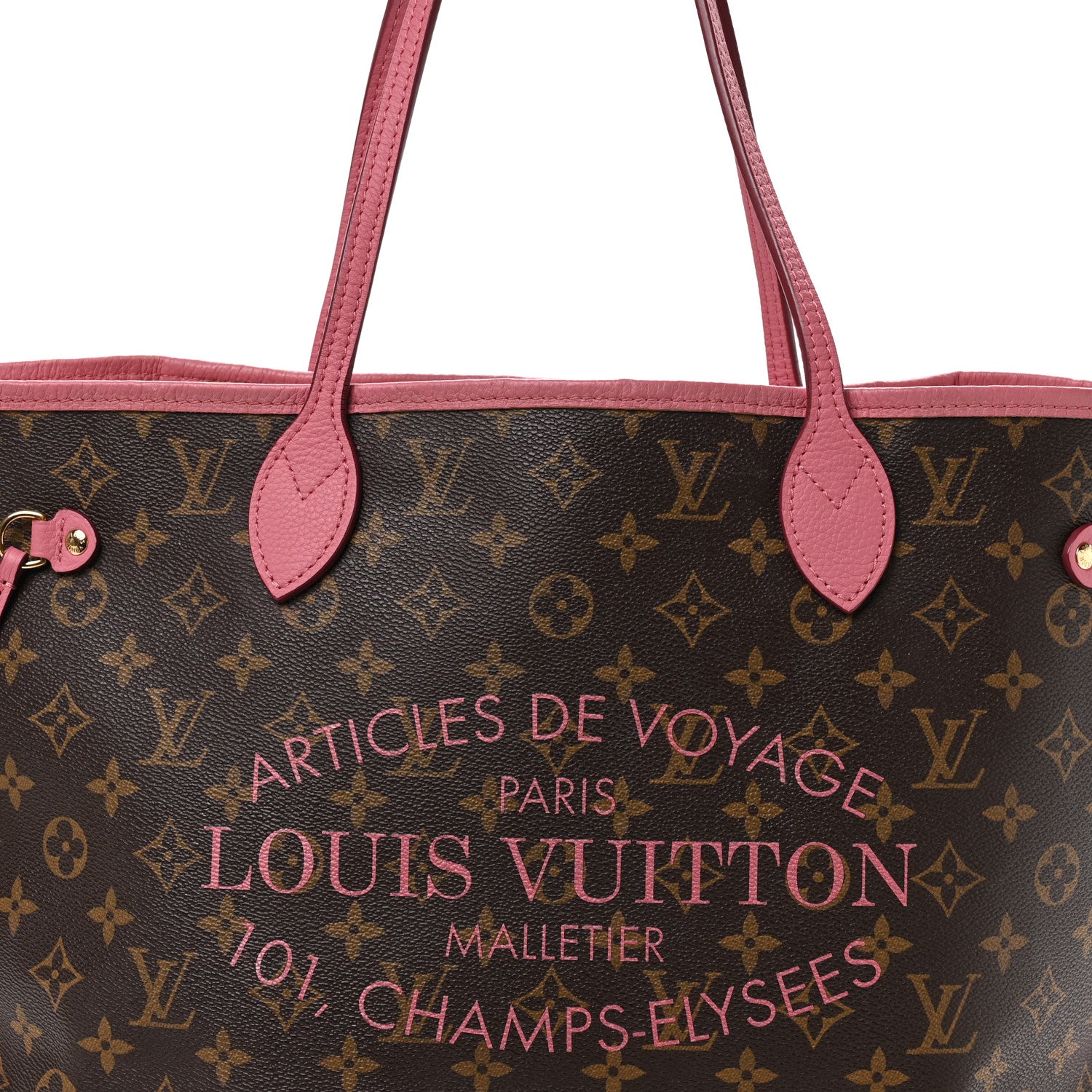 Monogram Articles de Voyage Ikat Neverfull MM Rose Velours