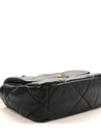 Lambskin Quilted Medium CHNL 19 Flap Black