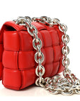 Lambskin Maxi Intreccio Padded Chain Cassette Crossbody Bag Nail Polish